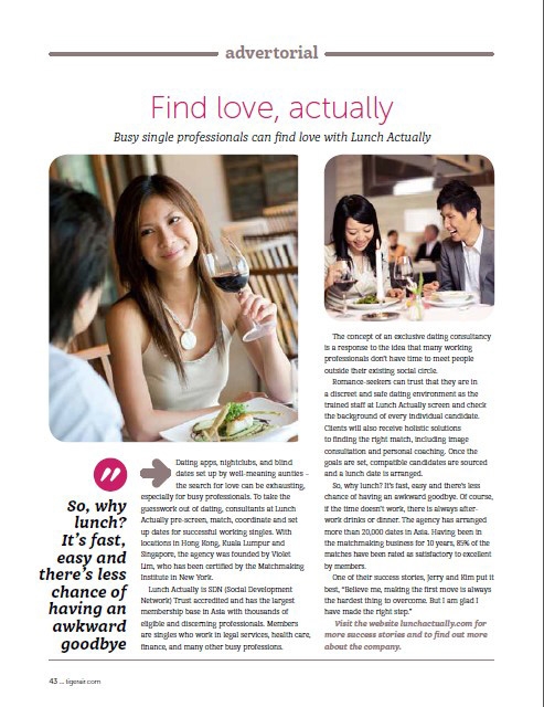 matchmaking agency singapore